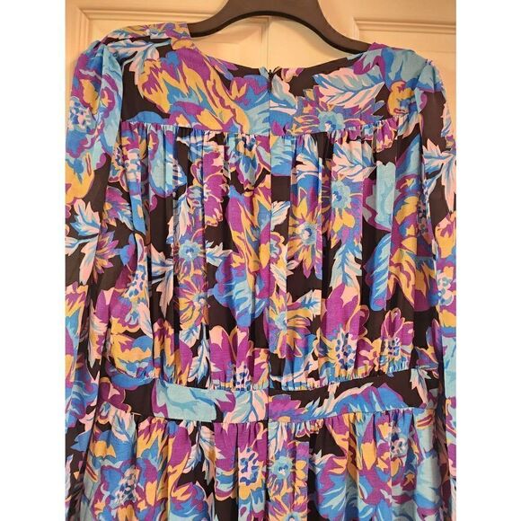 Donna Morgan for Maggy Floral NWT long sleeve maxi dress size 16 - Picture 7 of 12